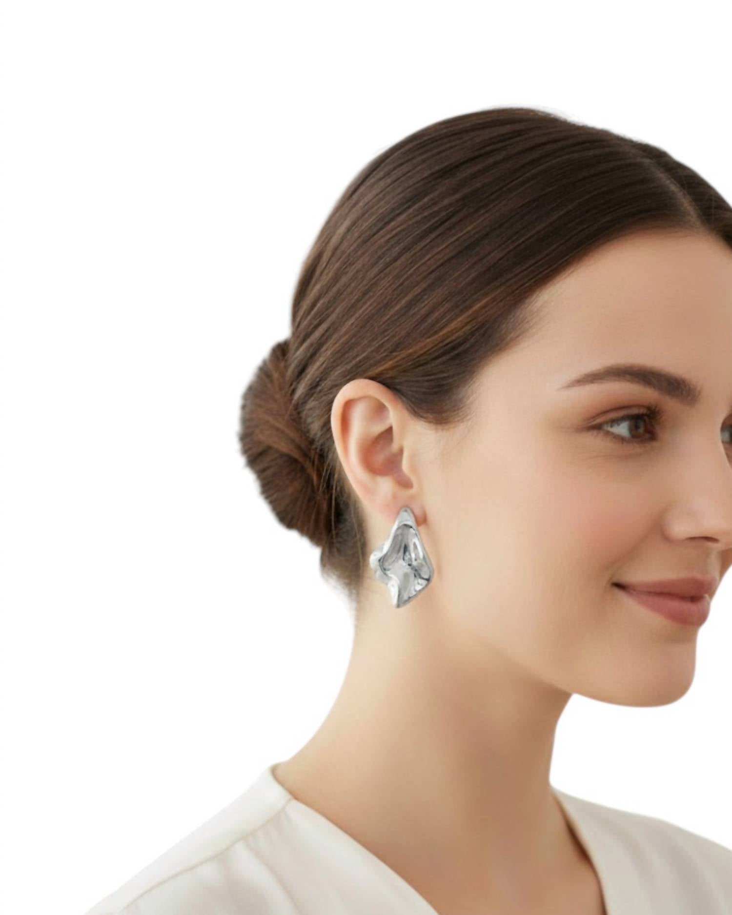 Kendra Scott - Women's Adeline Rhodium Metal Stud Earring
