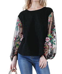 Umgee - Floral Embroidered Top