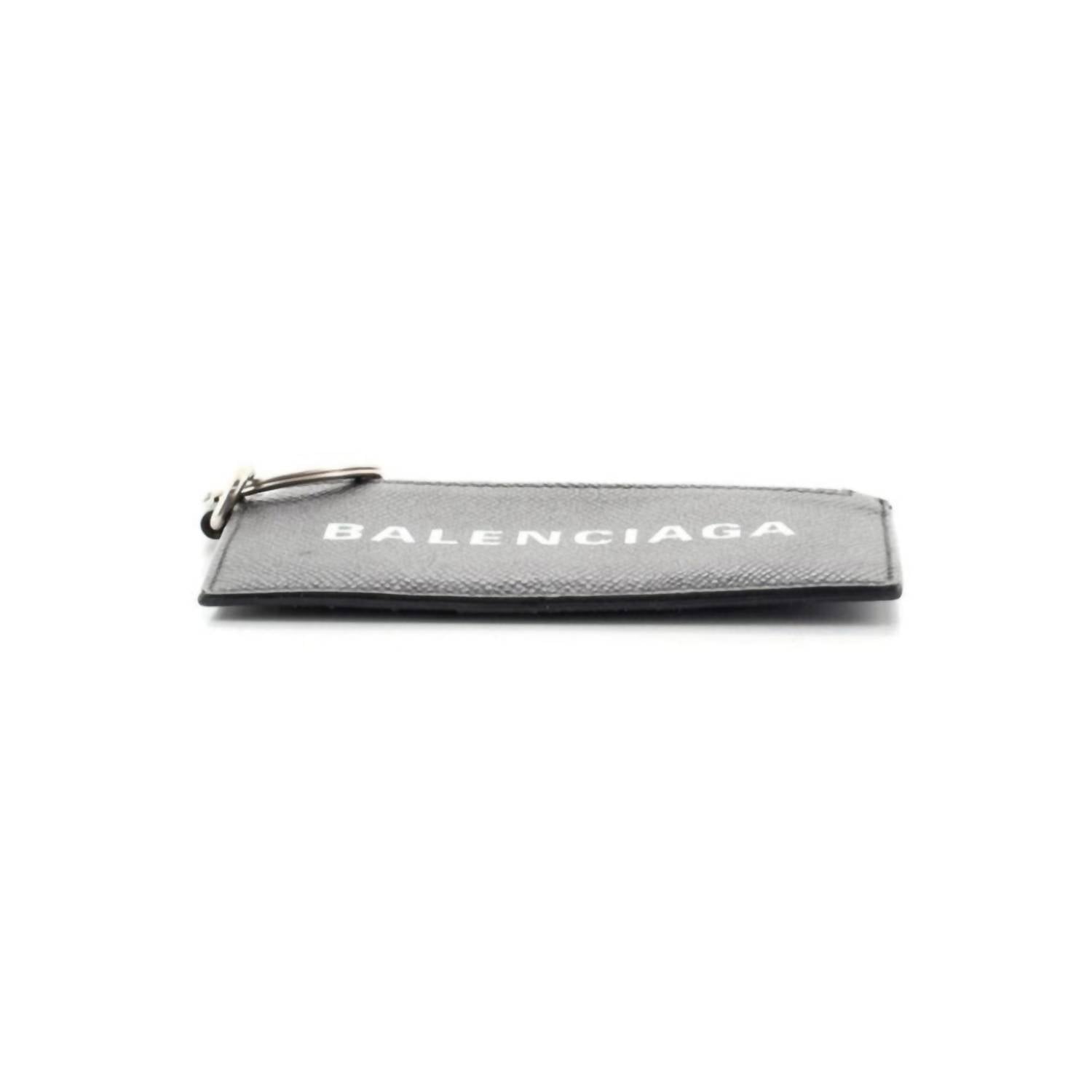 Balenciaga - Women's Grain Leather Neck Lanyard Card Holder Wallet
