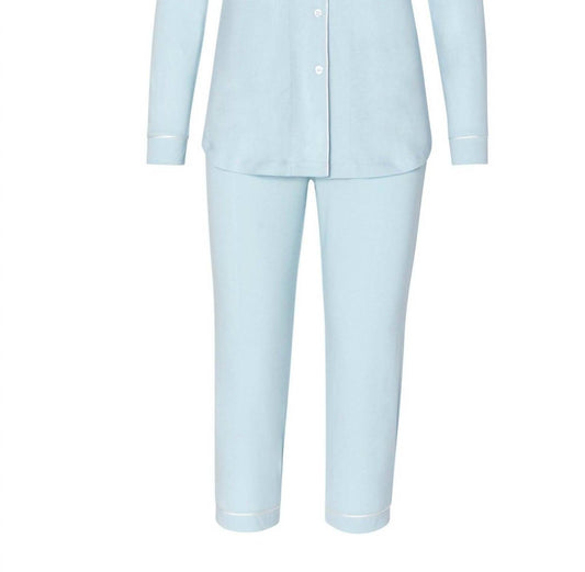 Twelve Eighty Eight - Paige Long Sleeve Cropped Pant Men's Styled Pajama Set