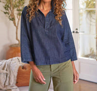 Frank & Eileen - Gabi Denim Popover Shirt