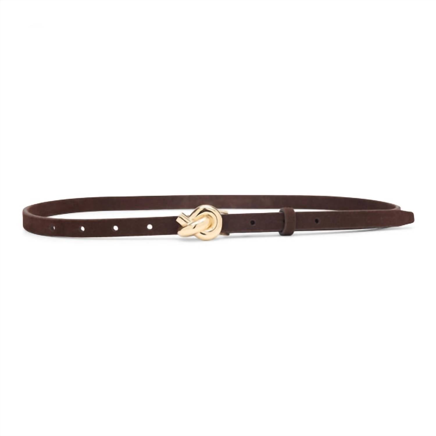 LoveStrength Women's Nic Belt in cocoa suede - women's accessory