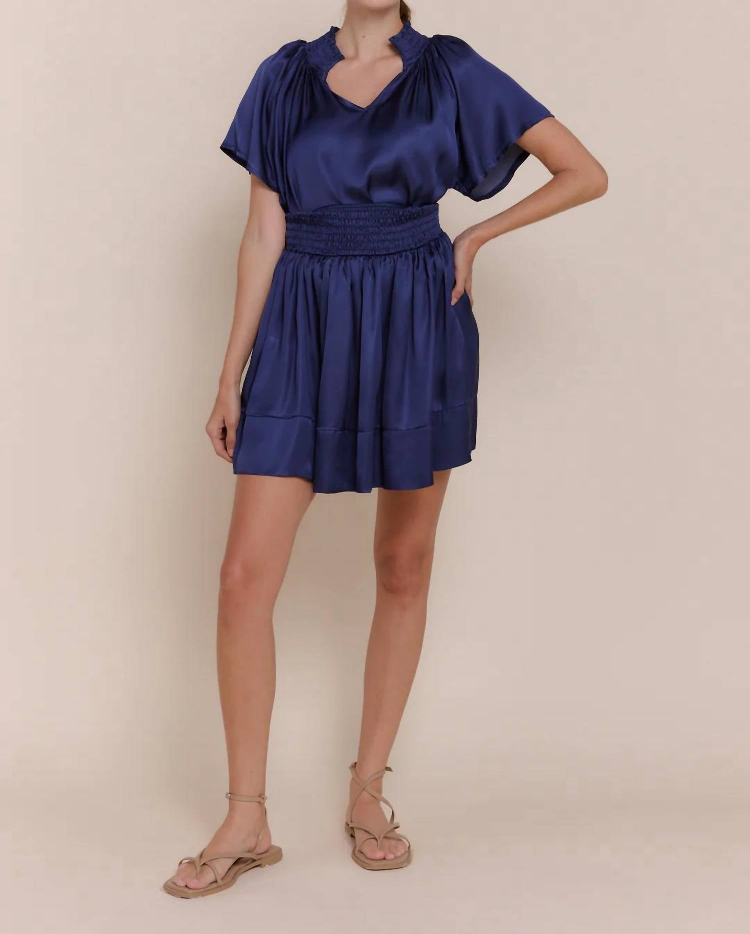 Sofia - Elsie Satin Skirt
