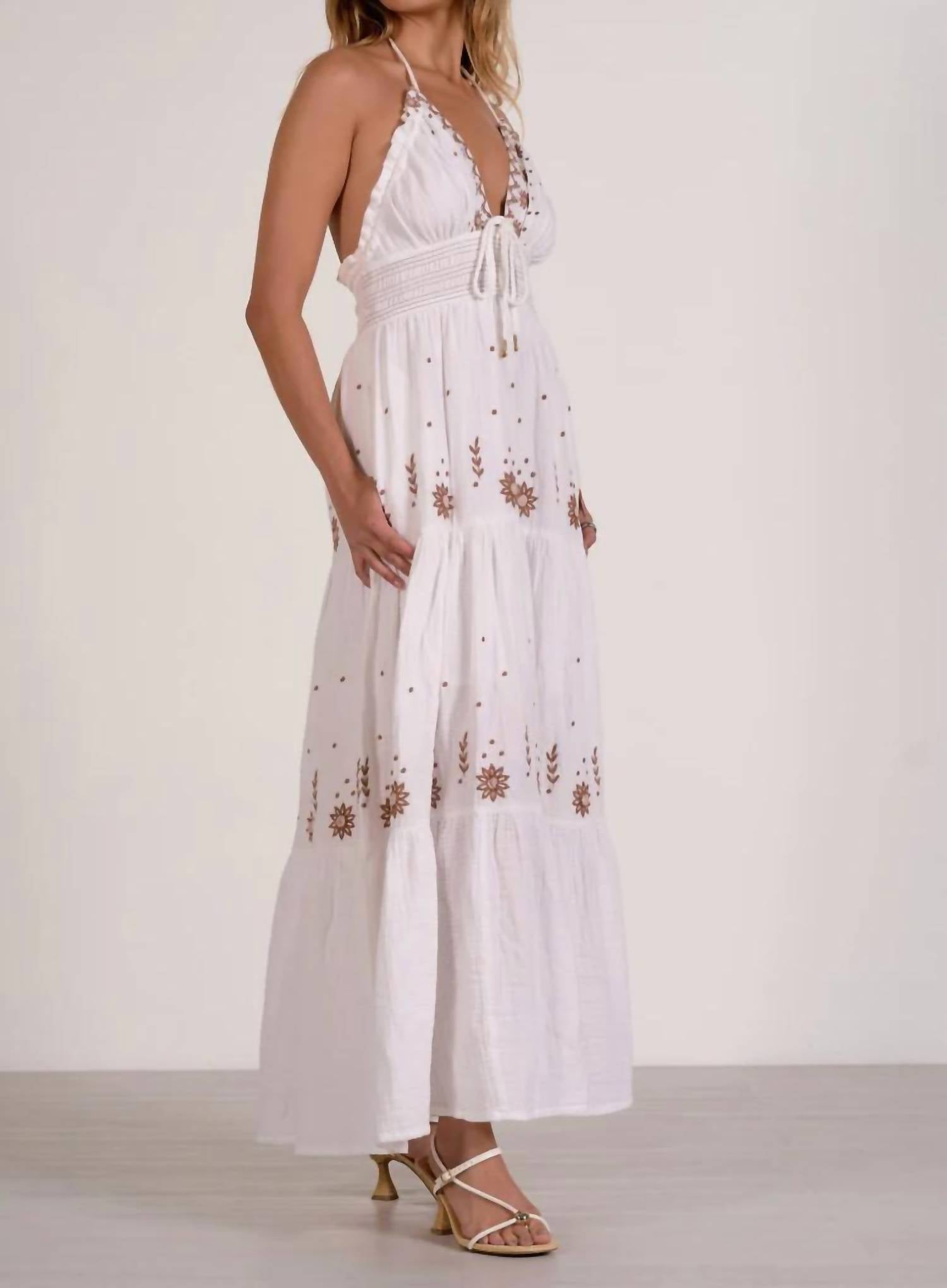 Elan - Maxi V-neck Dress