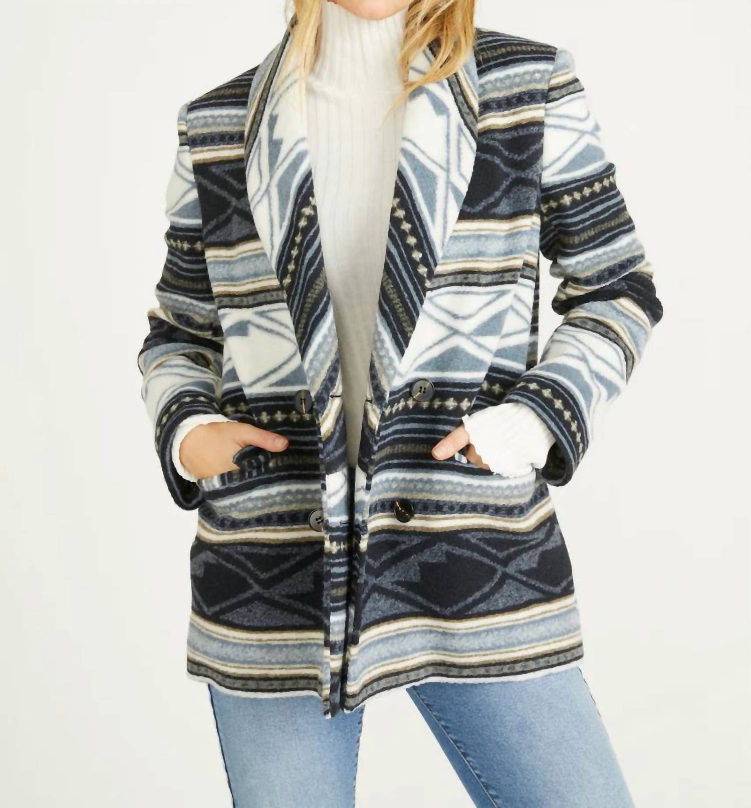Driftwood - Blanch Southwestern Print Blazer