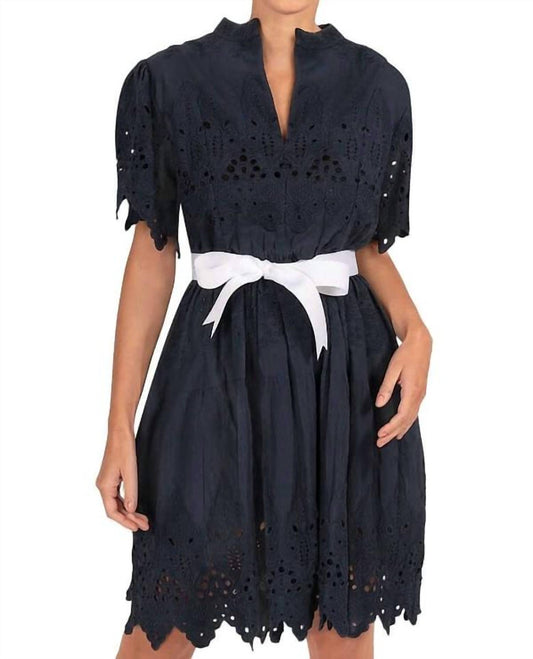 Gretchen Scott - Heavily Embroidered Magnifico Mini Dress