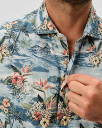 Johnnie-O - Men's Short Sleeve Button Down Surf Shirt