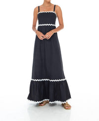 Phierce Fashions Swirl Maxi Dress in black - women's dress