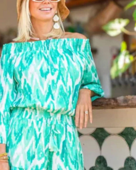 La Mer Luxe - Jayda 3/4 Sleeve Romper