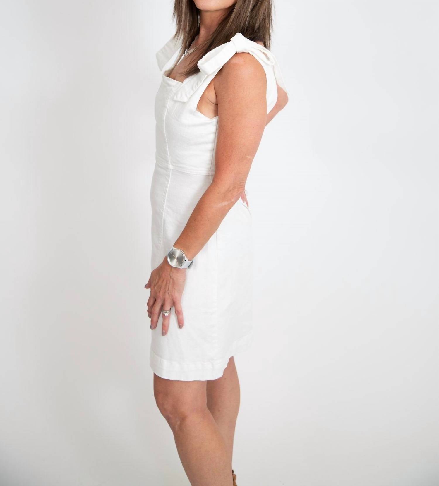 Miou Muse - Tie Shoulder Mini Dress