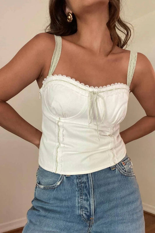 Et Clet - Ribbon Detail Corset Top