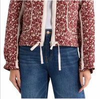 Blanknyc - Cropped Quilted Floral Jacket