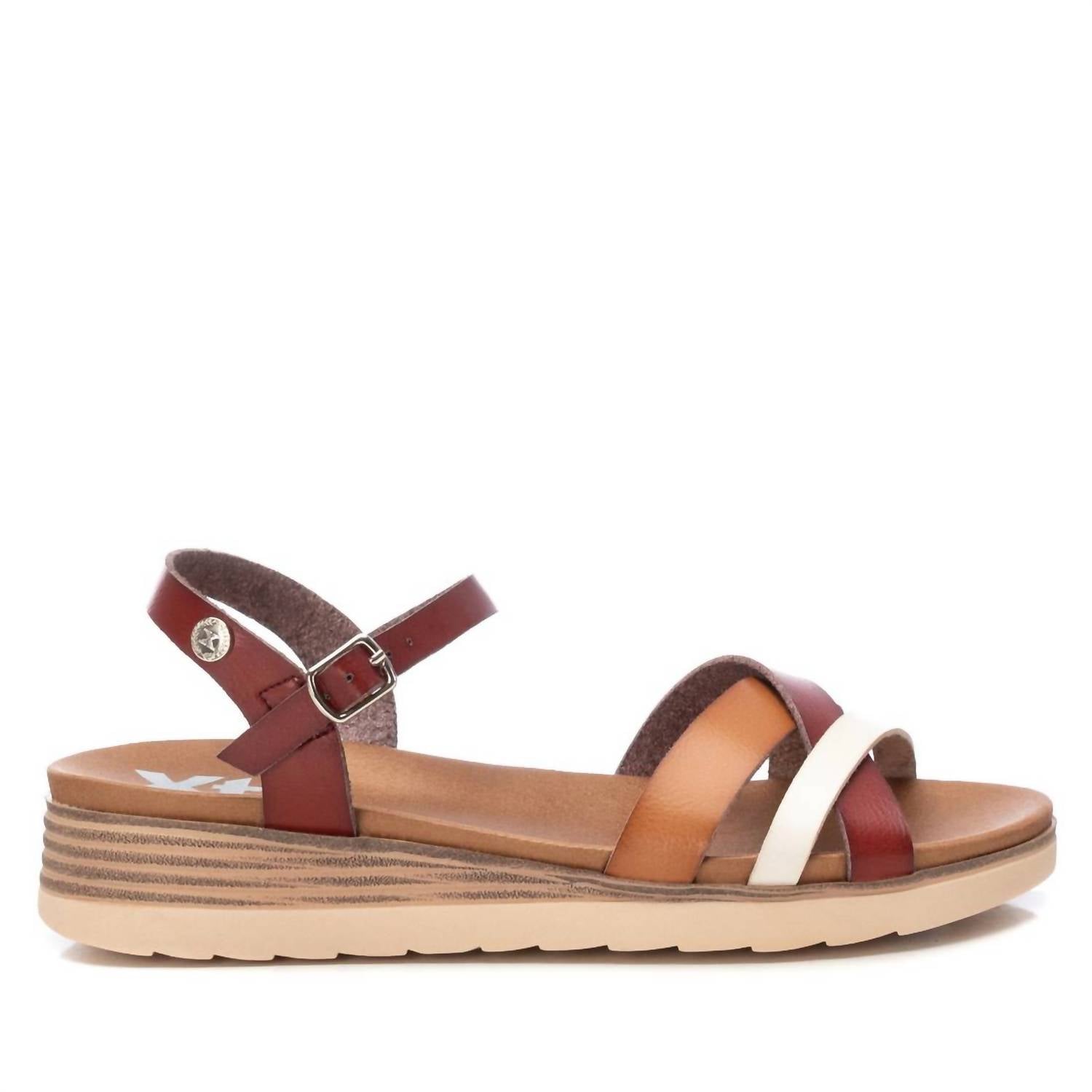 Xti - Women's Low Wedge Strappy Sandals