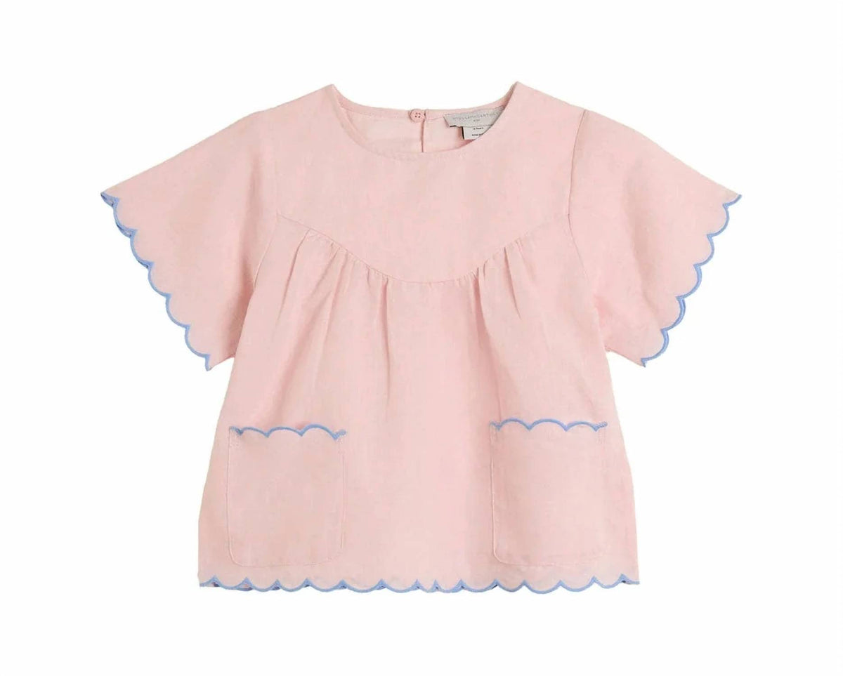 Stella Mccartney - Girl's Linen Short Sleeve Blouse