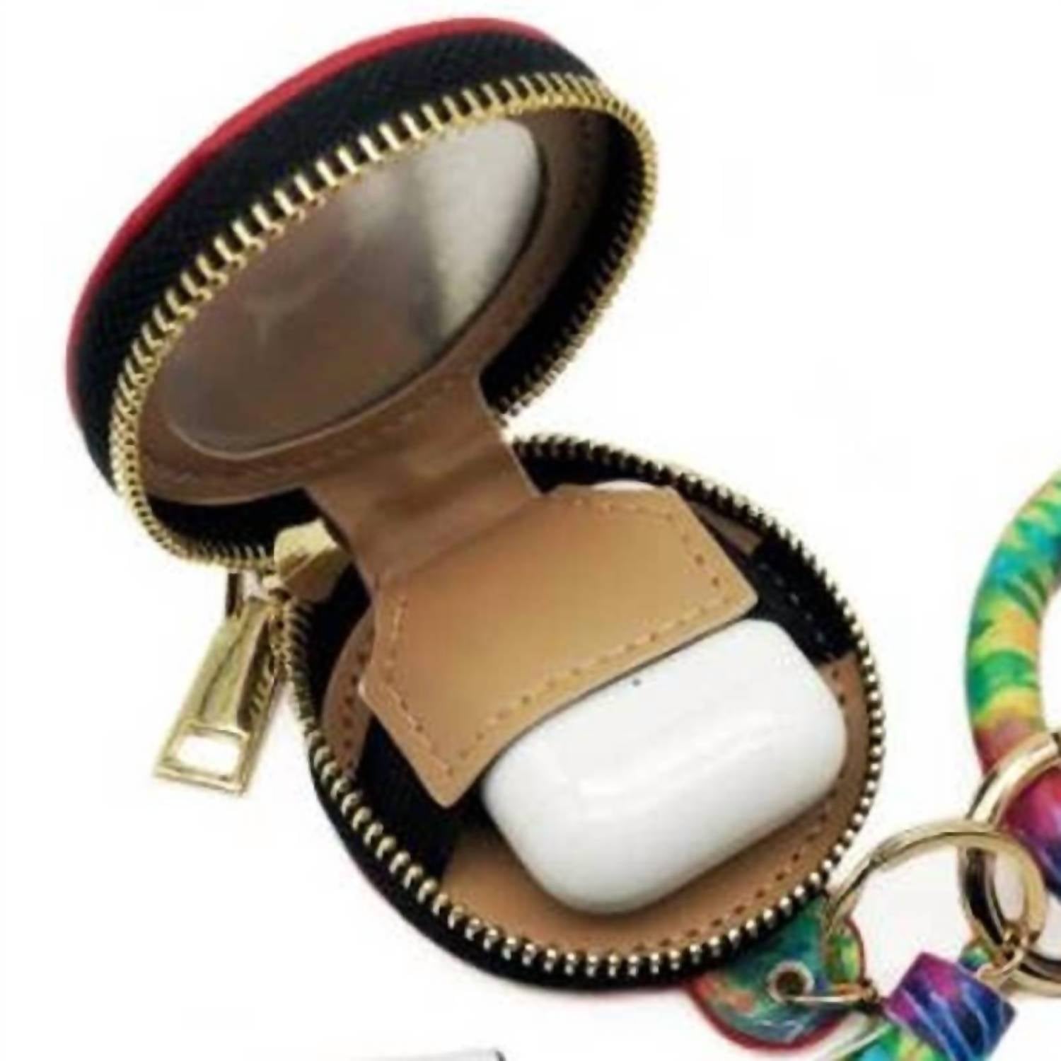 Mavi Bandz - Colorful Tie Dye Bangle Tassel Keyring Keychain Earbud Airpod Case