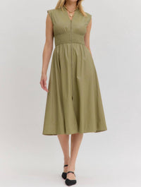 Entro - Urban Edge Vegan Leather Zip Dress