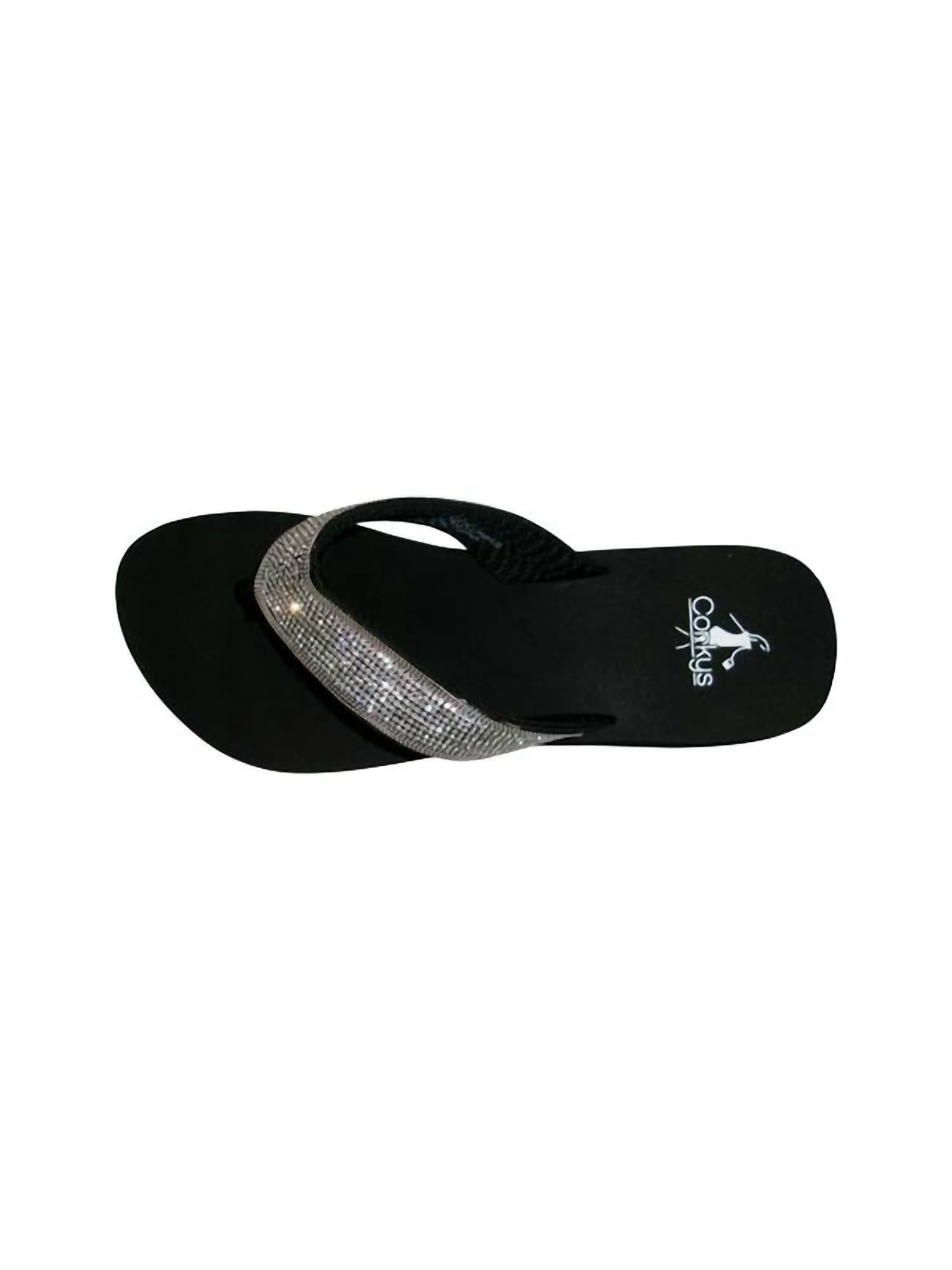 Corkys Footwear Women's Vibrant Flip Flops in clear 1 - women's shoe - view 4