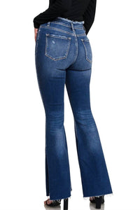 Zenana - Never Ending Side Slits Flare Jeans