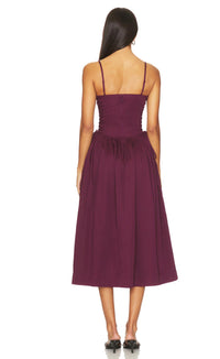 Damson Madder - Angelina Satin Dress