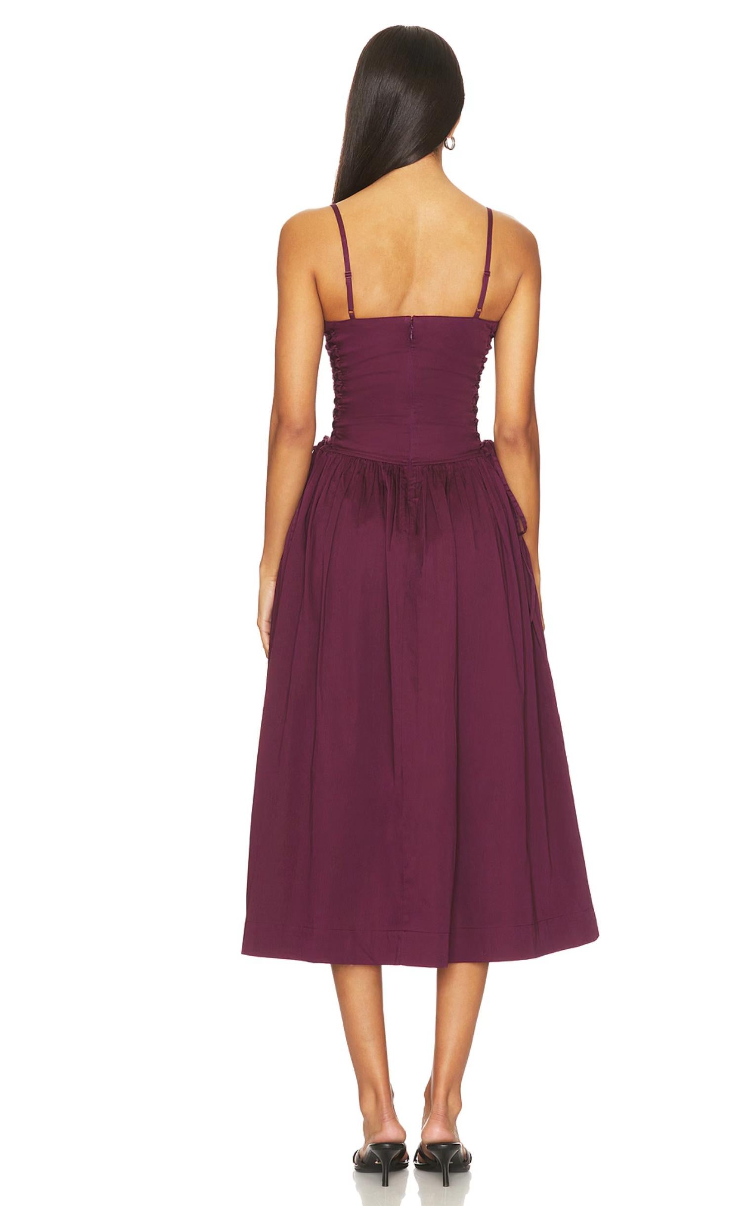 Damson Madder - Angelina Satin Dress