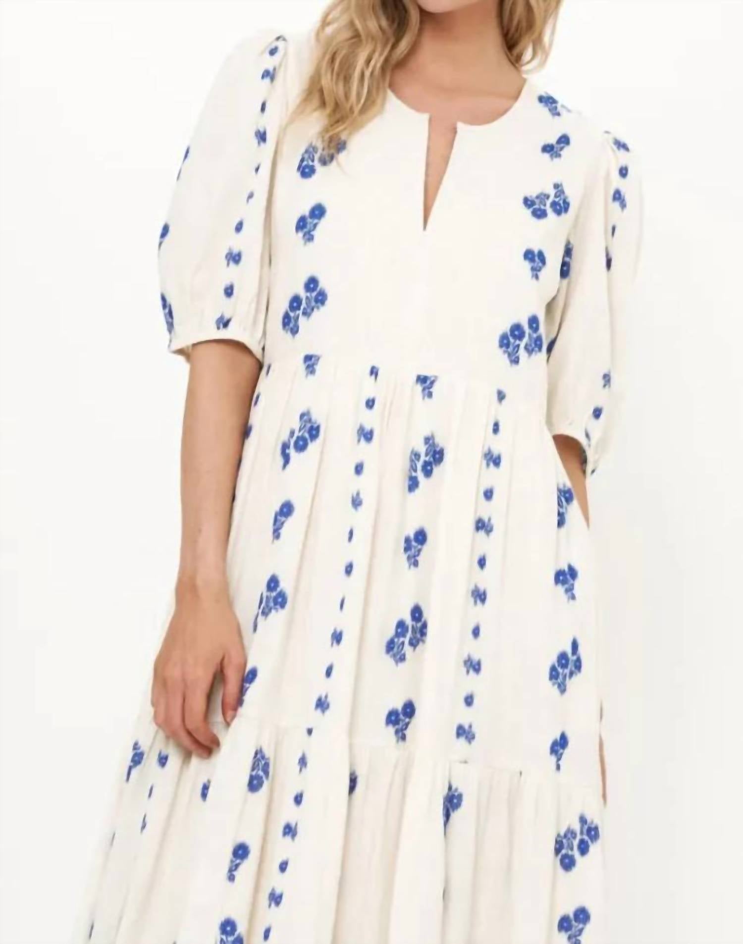 Oliphant - Puff Sleeve Maxi Dress