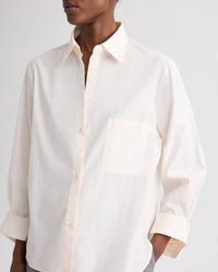 TWP Next Morning Shirt in sheer pink - women's shirt - detail view