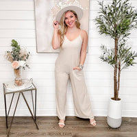Mittoshop - Make You Miss Me Ribbed Wide-leg Jumpsuit