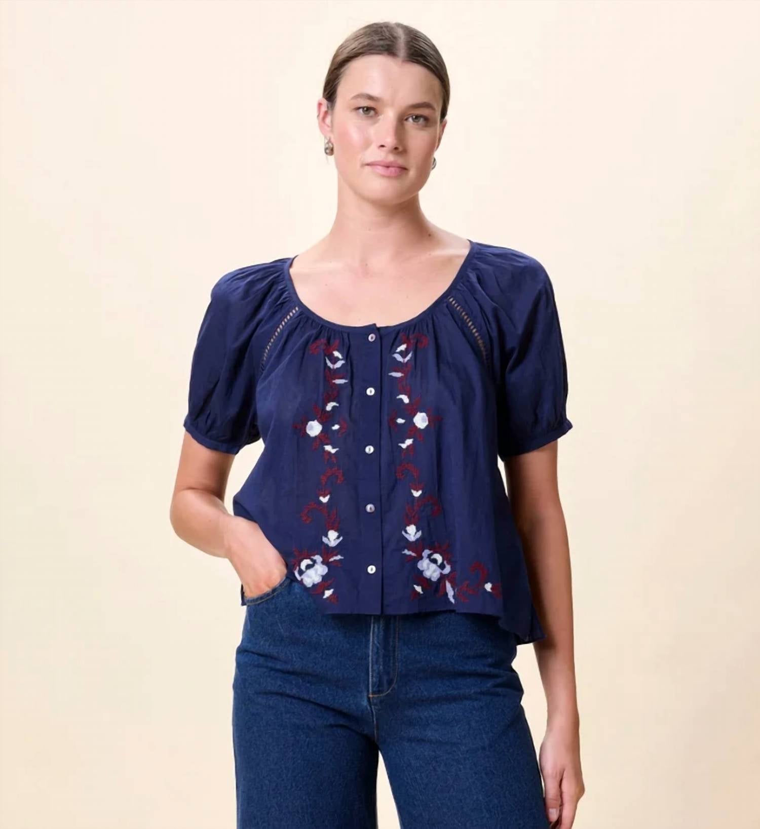 Cleobella - Adeline Short Sleeve Blouse