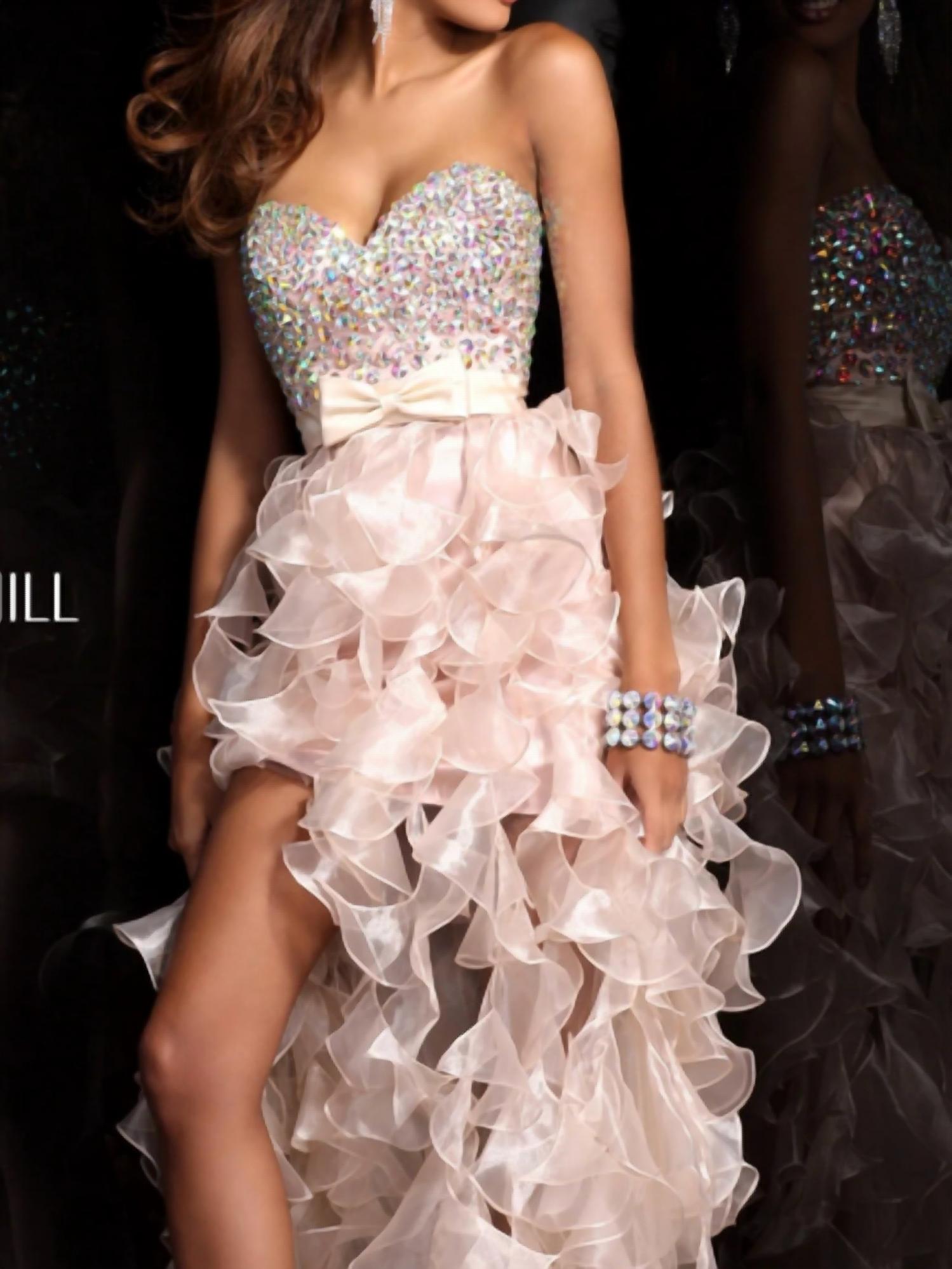 Sherri Hill - Strapless Sweetheart Maxi Dress