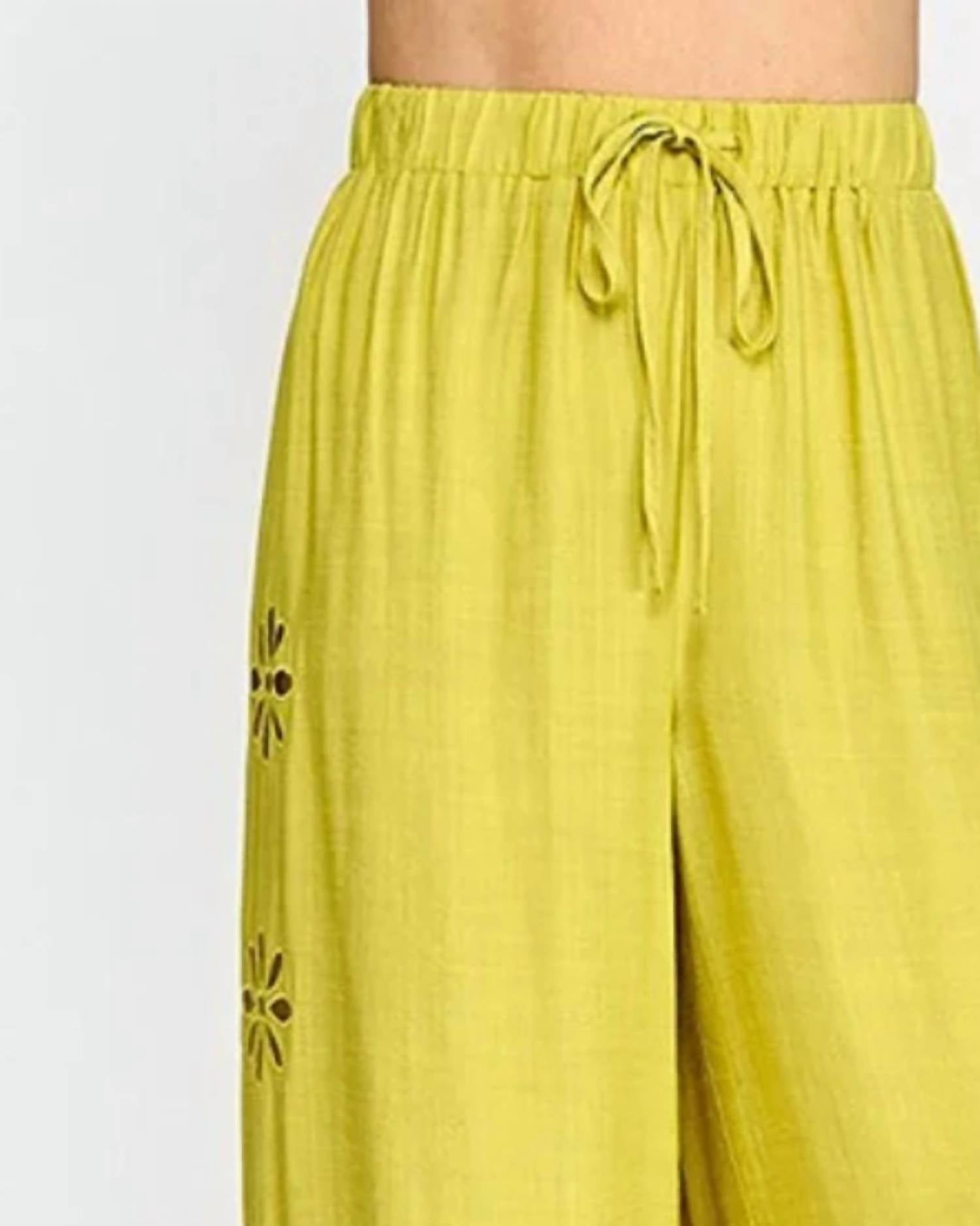 Milk & Honey - Flower Cut Out With Embroidery Pants