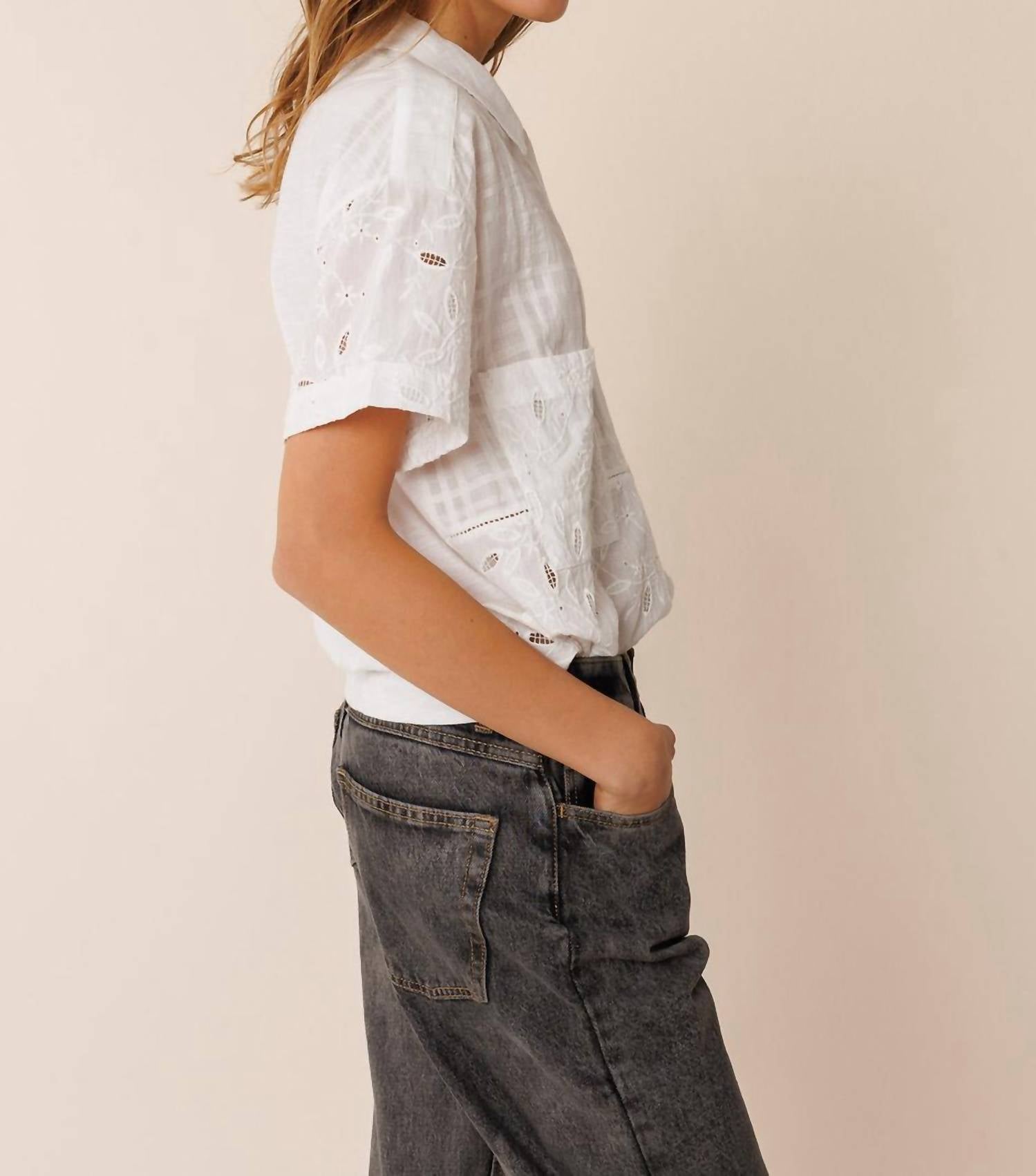 Indi & Cold - Combined Embroidery Shirt