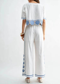 Mint Exclusives - Naia Cotton Embroidered Pant