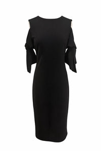 Joseph Ribkoff - Women's Cold Shoulder Relaxed Fit Dress