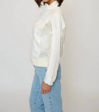 Central Park West - Darcy Mixed Zipup Crop Jacket