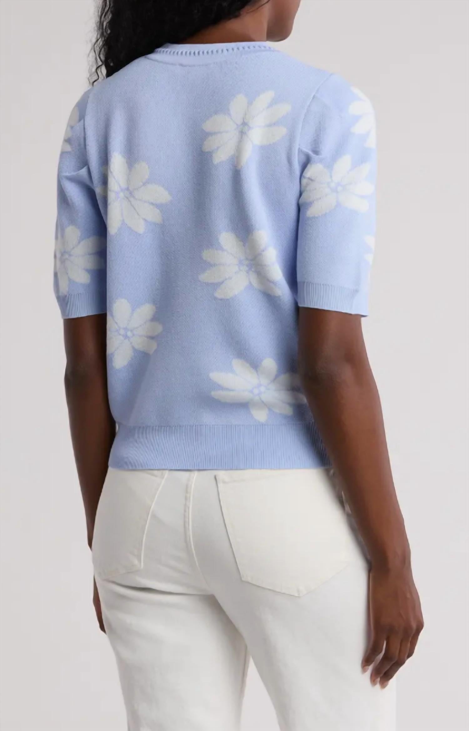 Nanette Lepore - Floral Rhinestone Sweater