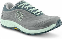 Topo Athletic Women's Pursuit 2 Running Shoe in grey mint - women's shoe - detail view