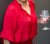 Current Air - Pleated Long Sleeve Dress