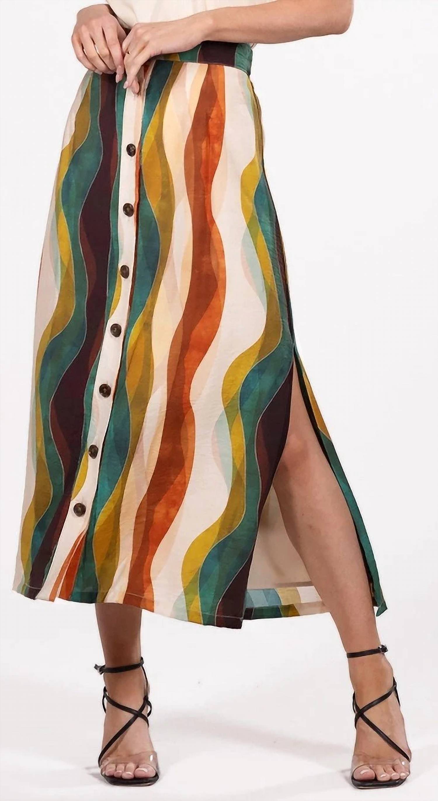 Willa Story - Fall Color Midi Skirt