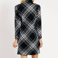 JUDE CONNALLY Anna Grand Dress in plaid black - women's dress - alternate view
