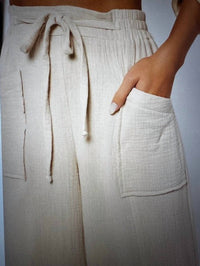 Kylie Paige - Cotton Gauze Drawstring Pants