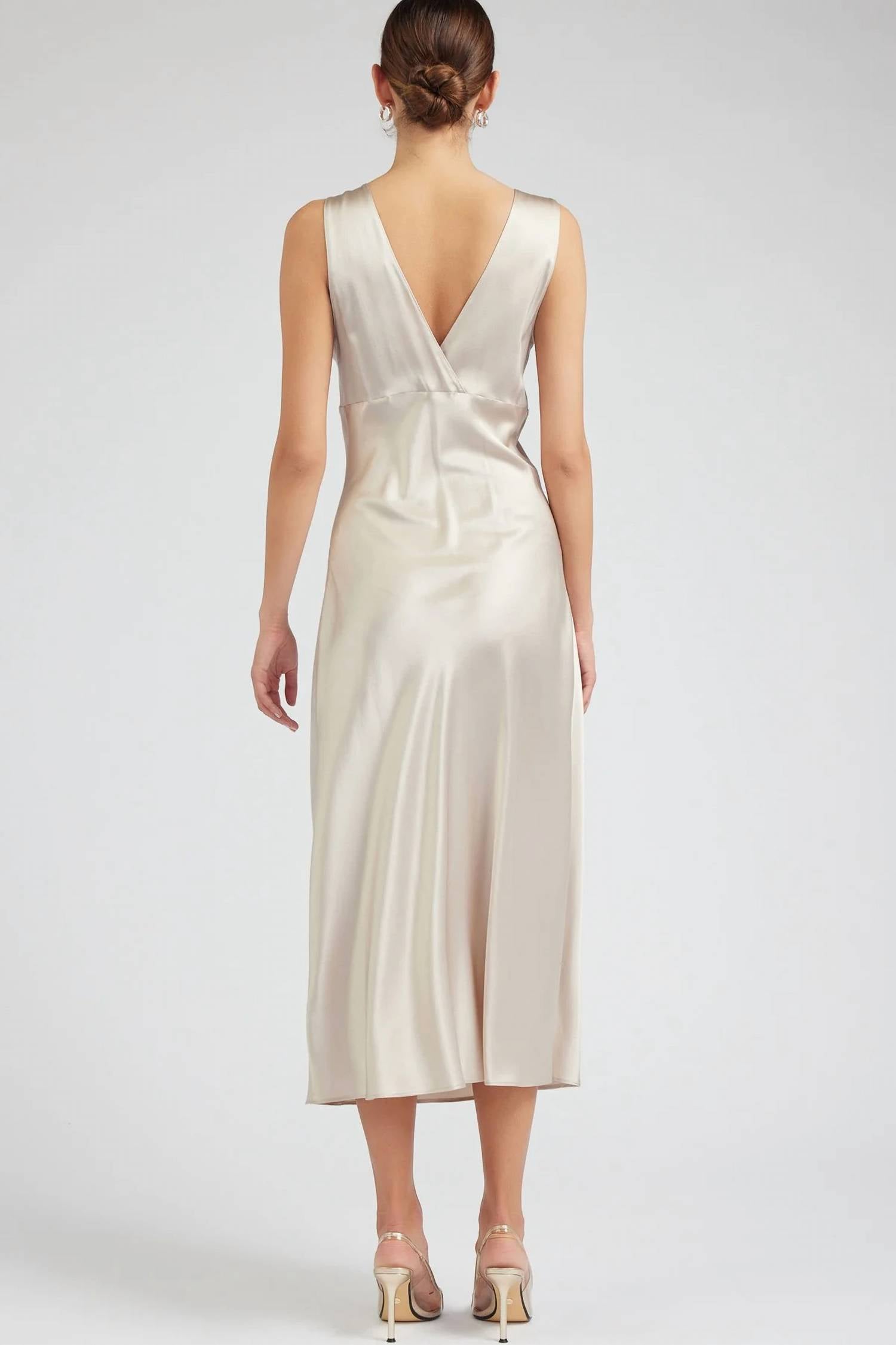 Deon - Glamour Silk Midi Dress