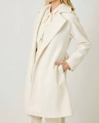 Mystree - Lapel Collar Robe Coat