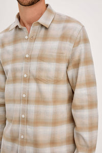 Rails Forrest Flannel Shirt in twany heather sunrise - men's jacket - alternate view