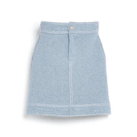 Barrie - Cashmere Cotton Denim Mini Skirt