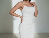 Melrose With Love - Ruched Midi Bodycon Dress