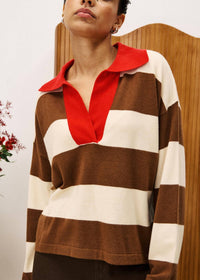 Frnch - Amelie Collared V Neck Sweater