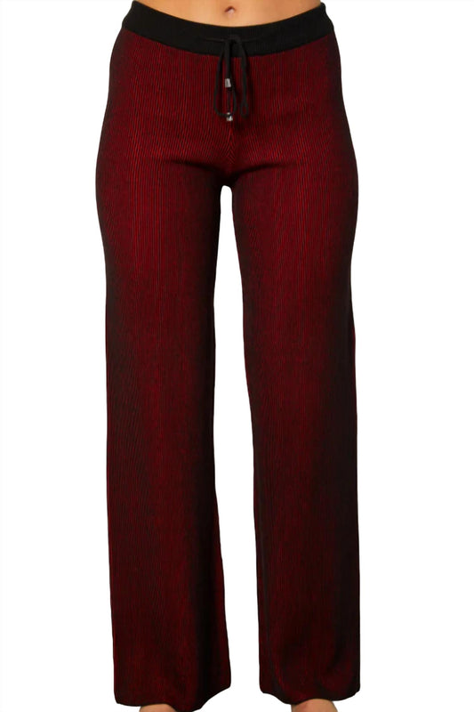 Two Toned Ribbed Pant