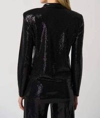 Joseph Ribkoff Women's Long Sleeve Blazer in black - women's jacket - detail view