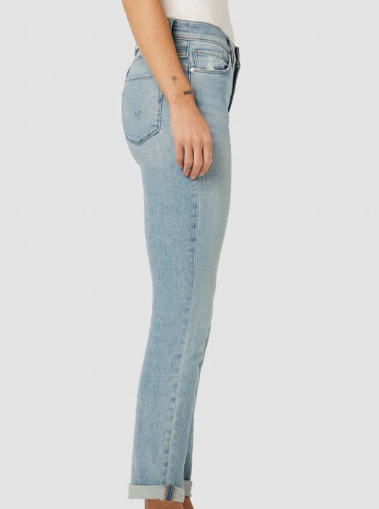 Hudson - Nico Mid-rise Straight Ankle Jean With Roll Hem