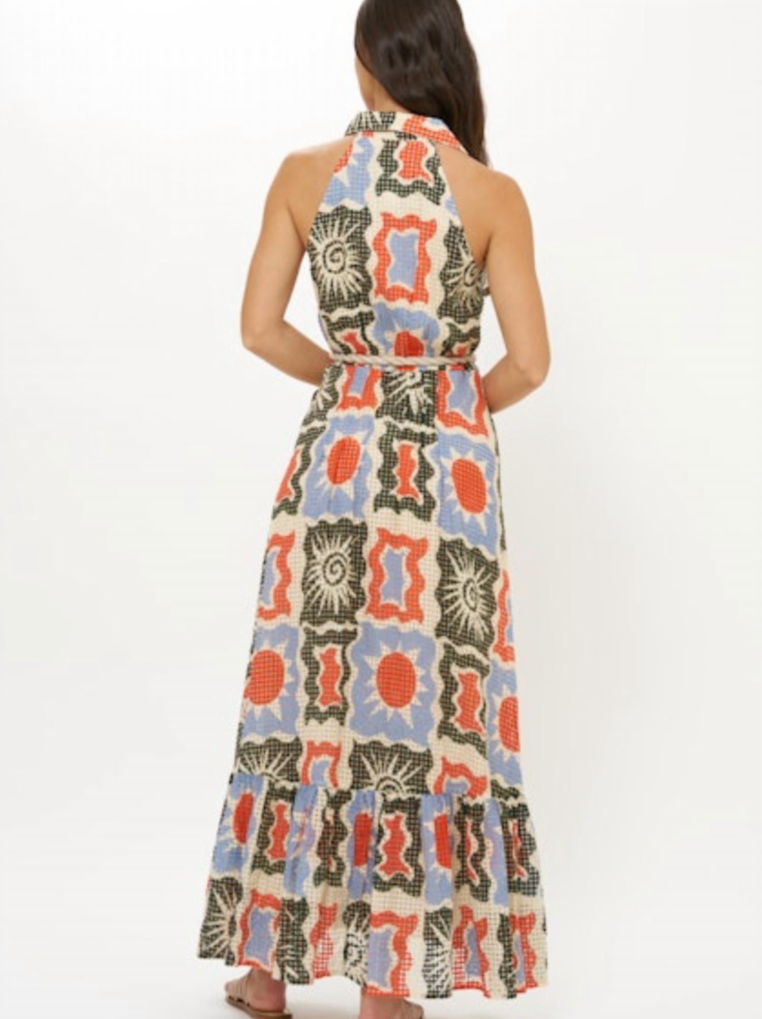 Oliphant - Sleeveless Shirt Maxi Dress